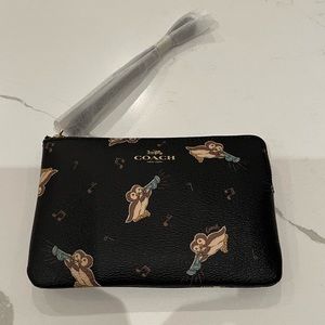 New Coach Penguin Wristlet